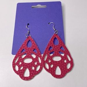Handmade Faux Leather Earrings